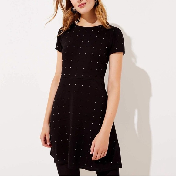 LOFT Dresses & Skirts - Loft Studded Flare Dress (00P)